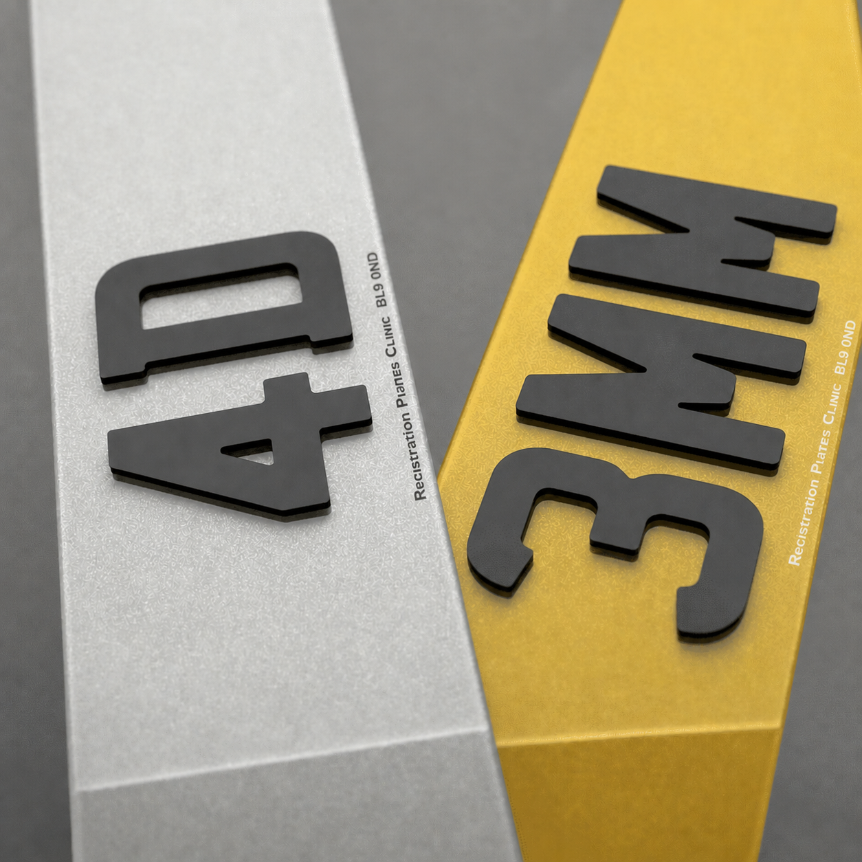 Registration Plates Clinic 4D number plates